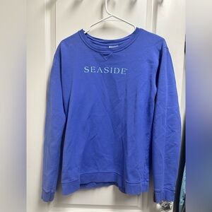 Blue Seaside Crewneck Comfort Colors Sweatshirt